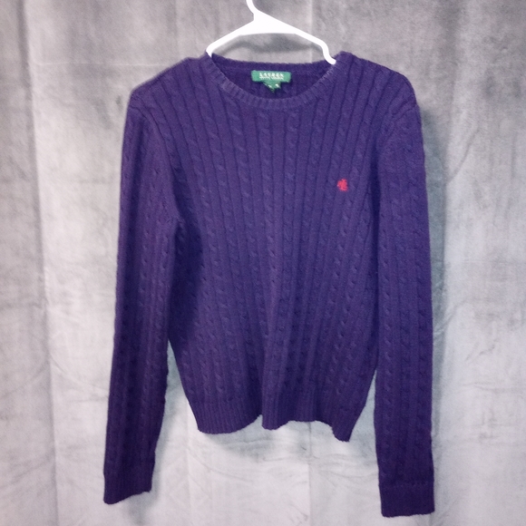 Lauren Ralph Lauren Sweaters - Lauren Ralph Lauren Purple Crew Neck Sweater Size Medium